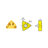 Threading Inserts RT16.01W/16.01N--11.5/14/18NPTF - Makotools Industrial Supply Tools for Metal Cutting
